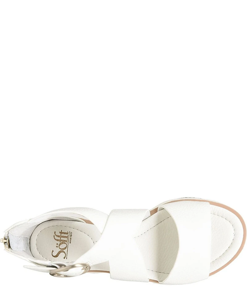 Sofft Mackenna Leather Ankle Strap Sandals