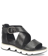 Sofft Mackenna Leather Ankle Strap Sandals