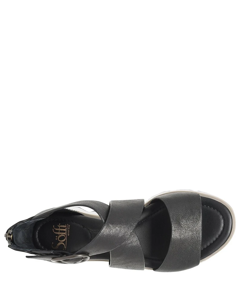 Sofft Mackenna Leather Ankle Strap Sandals