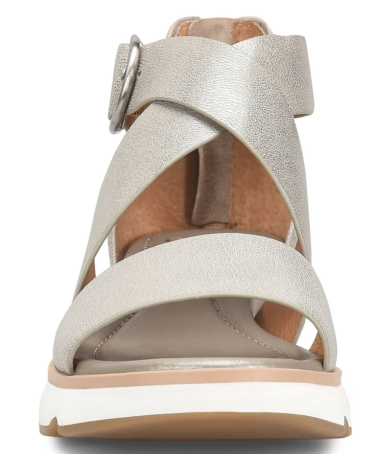 Sofft Mackenna Leather Ankle Strap Sandals