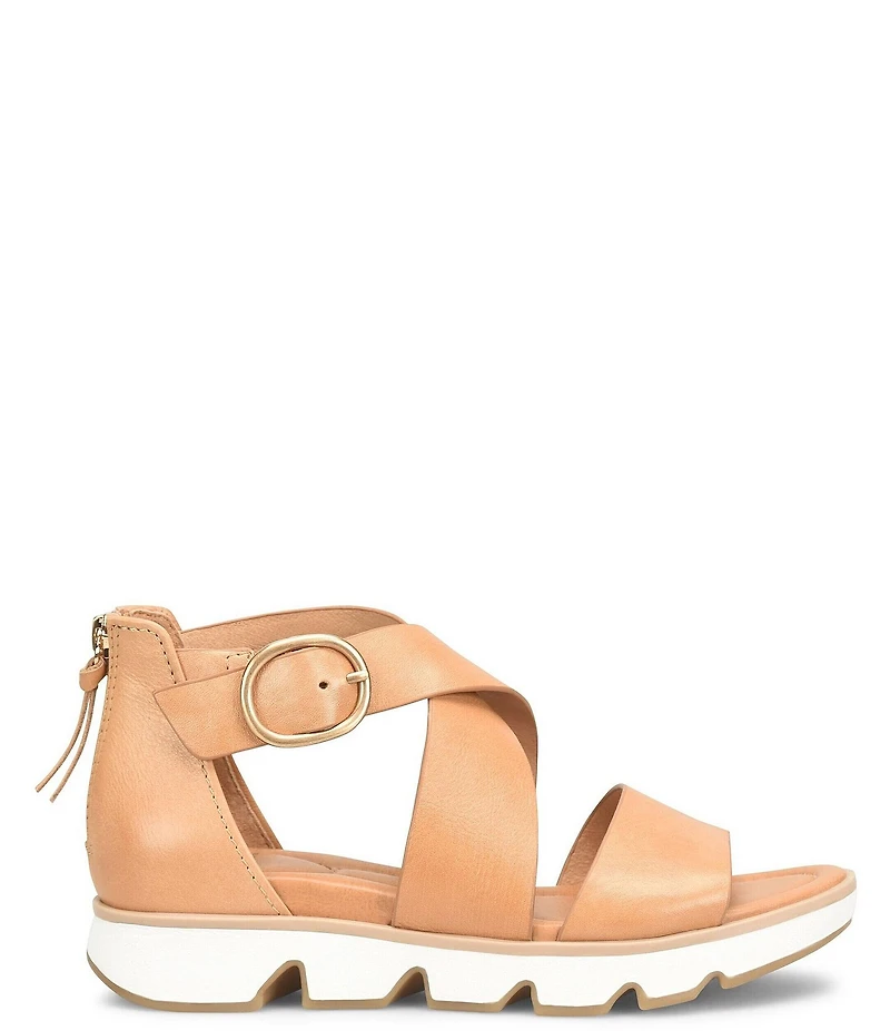 Sofft Mackenna Leather Ankle Strap Sandals