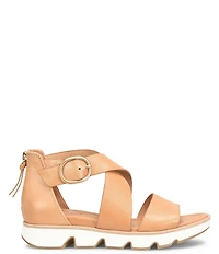 Sofft Mackenna Leather Ankle Strap Sandals