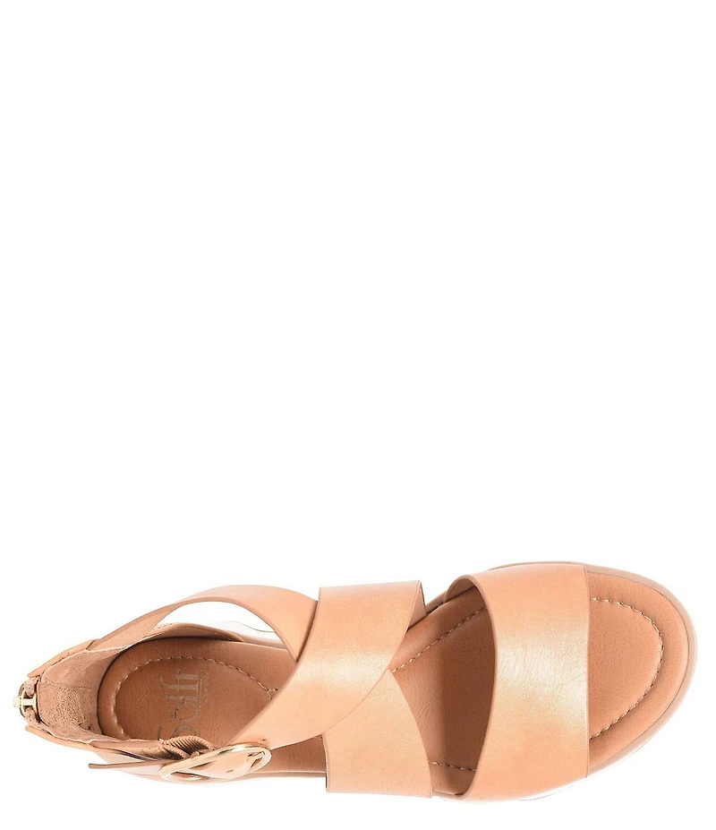 Sofft Mackenna Leather Ankle Strap Sandals