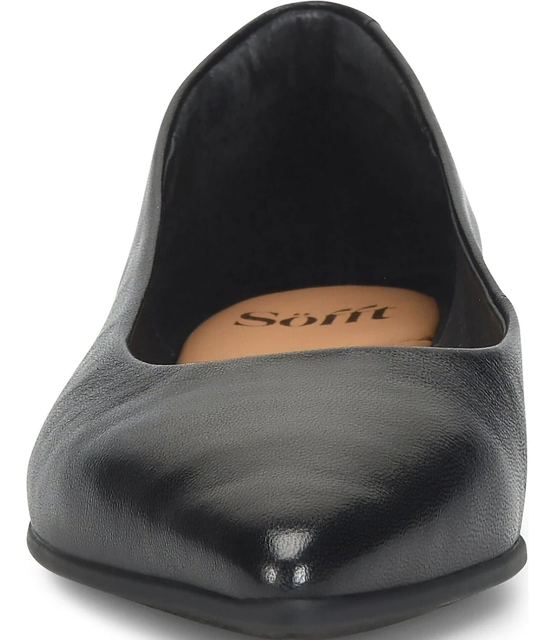 Sofft Madrid Leather Pointed Ballet Flats
