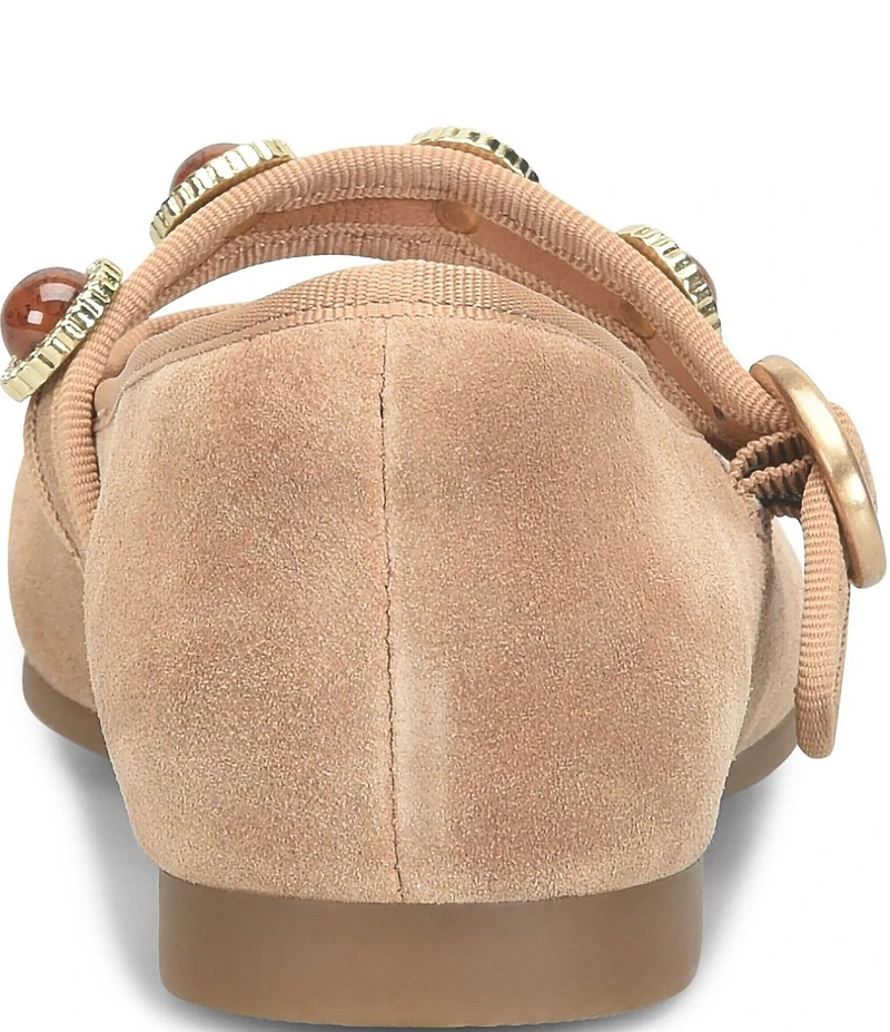 Sofft Mallory Suede Ornament Mary Jane Flats