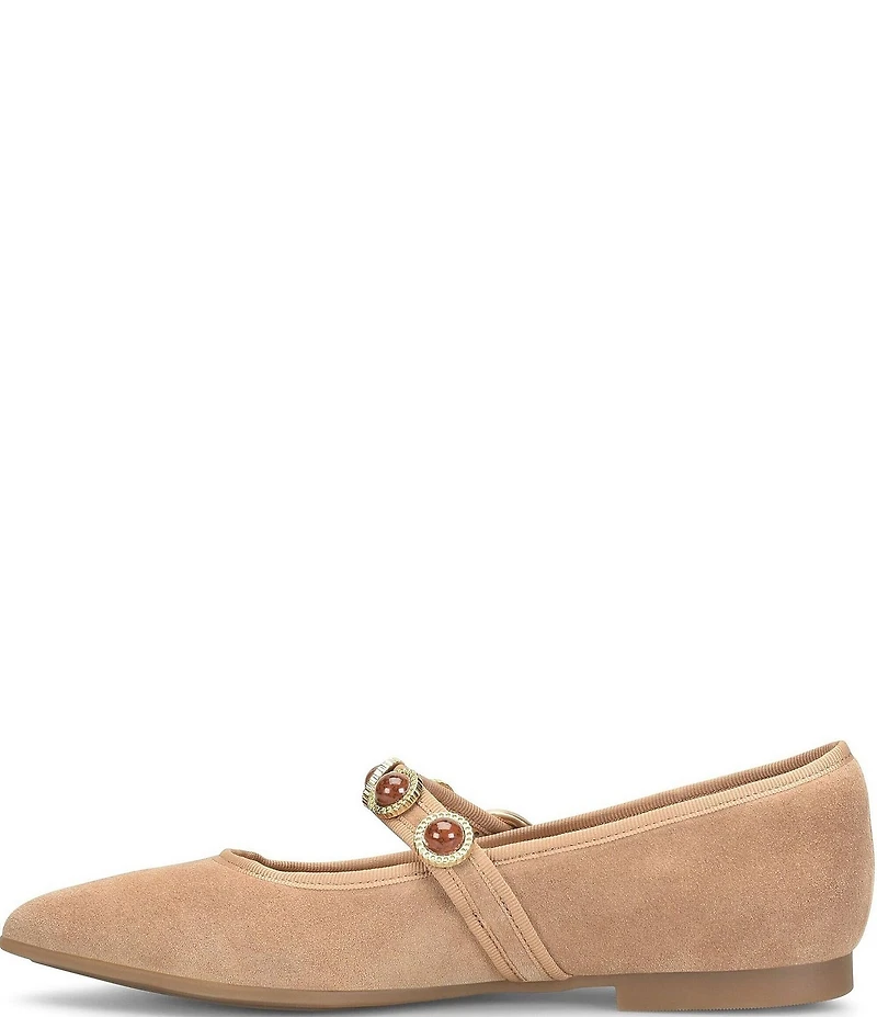 Sofft Mallory Suede Ornament Mary Jane Flats