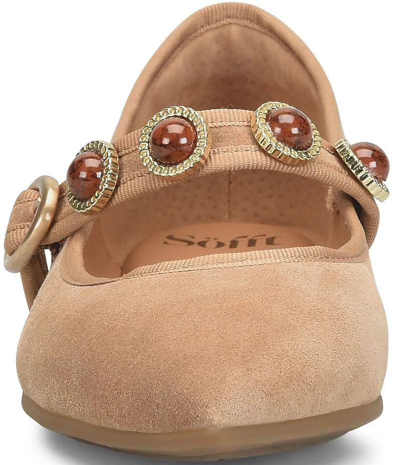 Sofft Mallory Suede Ornament Mary Jane Flats