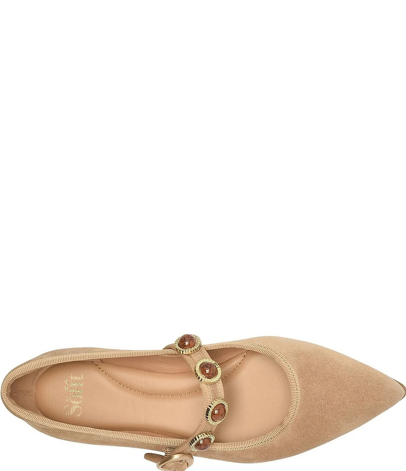 Sofft Mallory Suede Ornament Mary Jane Flats