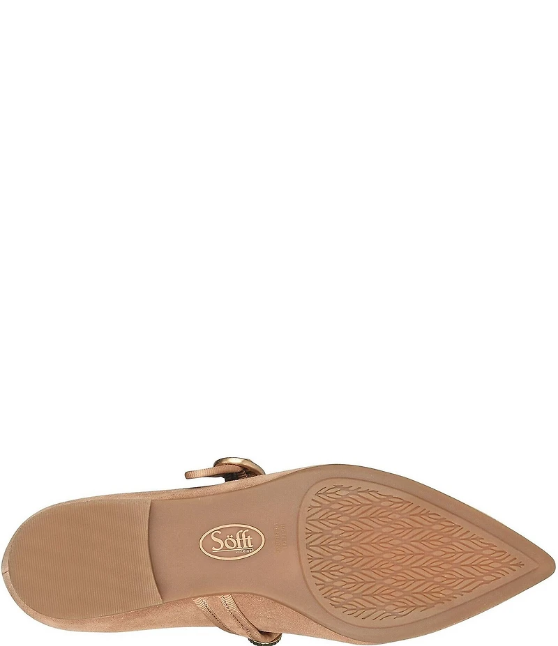 Sofft Mallory Suede Ornament Mary Jane Flats