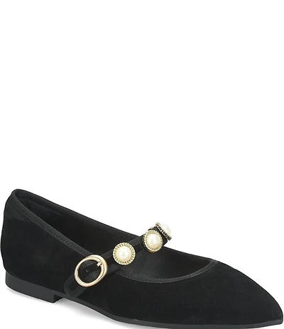 Sofft Mallory Suede Ornament Mary Jane Flats