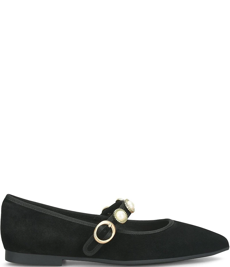 Sofft Mallory Suede Ornament Mary Jane Flats