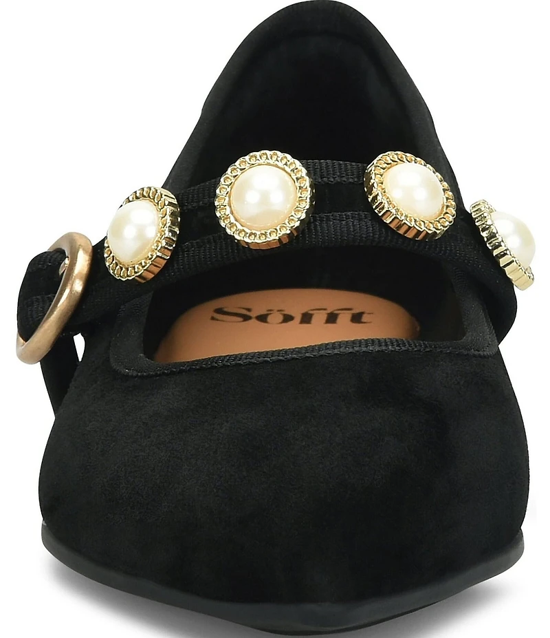 Sofft Mallory Suede Ornament Mary Jane Flats