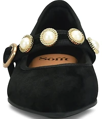 Sofft Mallory Suede Ornament Mary Jane Flats