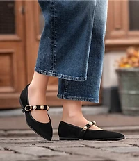 Sofft Mallory Suede Ornament Mary Jane Flats