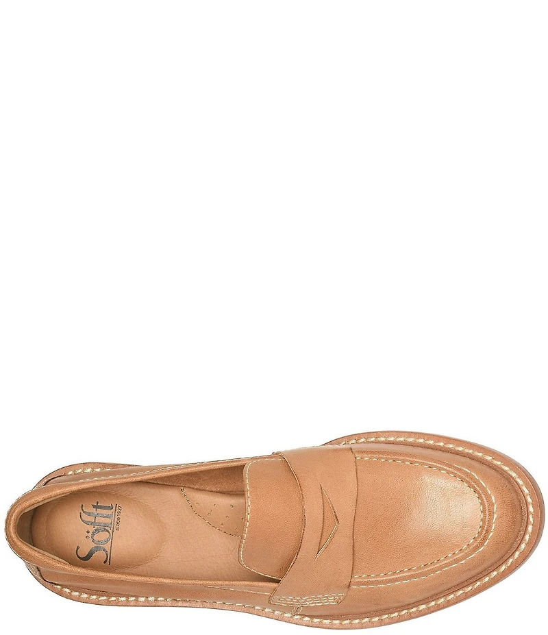 Sofft Mara Ultra Soft Leather Penny Keeper Loafers