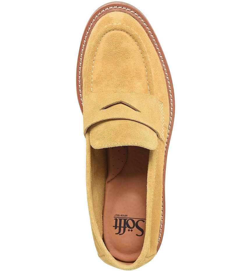 Sofft Mara Ultra Soft Suede Penny Keeper Loafers