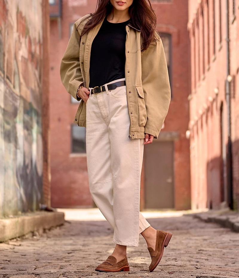 Sofft Mara Ultra Soft Suede Penny Keeper Loafers