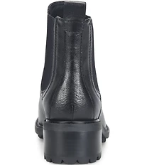Sofft Martha Leather Block Heel Chelsea Booties