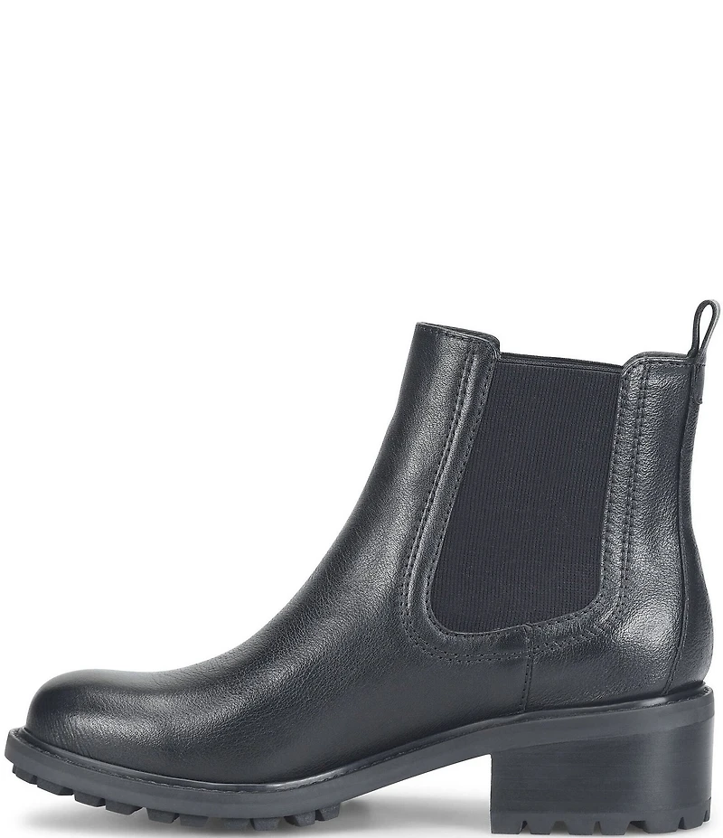 Sofft Martha Leather Block Heel Chelsea Booties