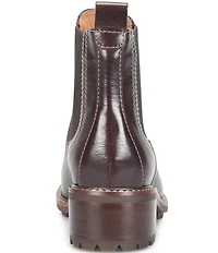 Sofft Martha Leather Block Heel Chelsea Booties
