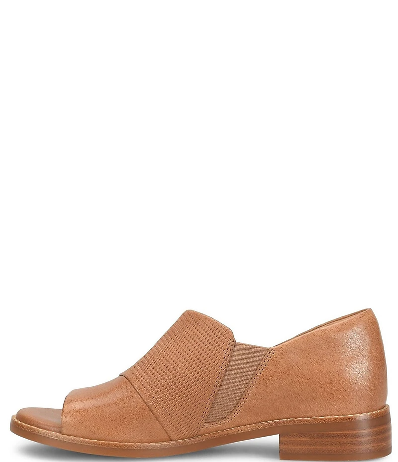 Sofft Naydeen Embossed Leather Block Heel Shooties