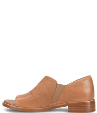 Sofft Naydeen Embossed Leather Block Heel Shooties