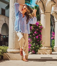 Sofft Naydeen Embossed Leather Block Heel Shooties