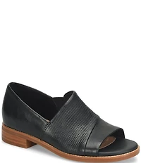 Sofft Naydeen Embossed Leather Block Heel Shooties