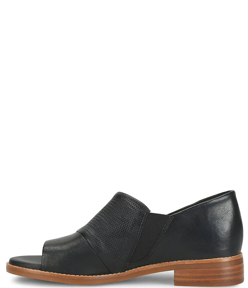 Sofft Naydeen Embossed Leather Block Heel Shooties