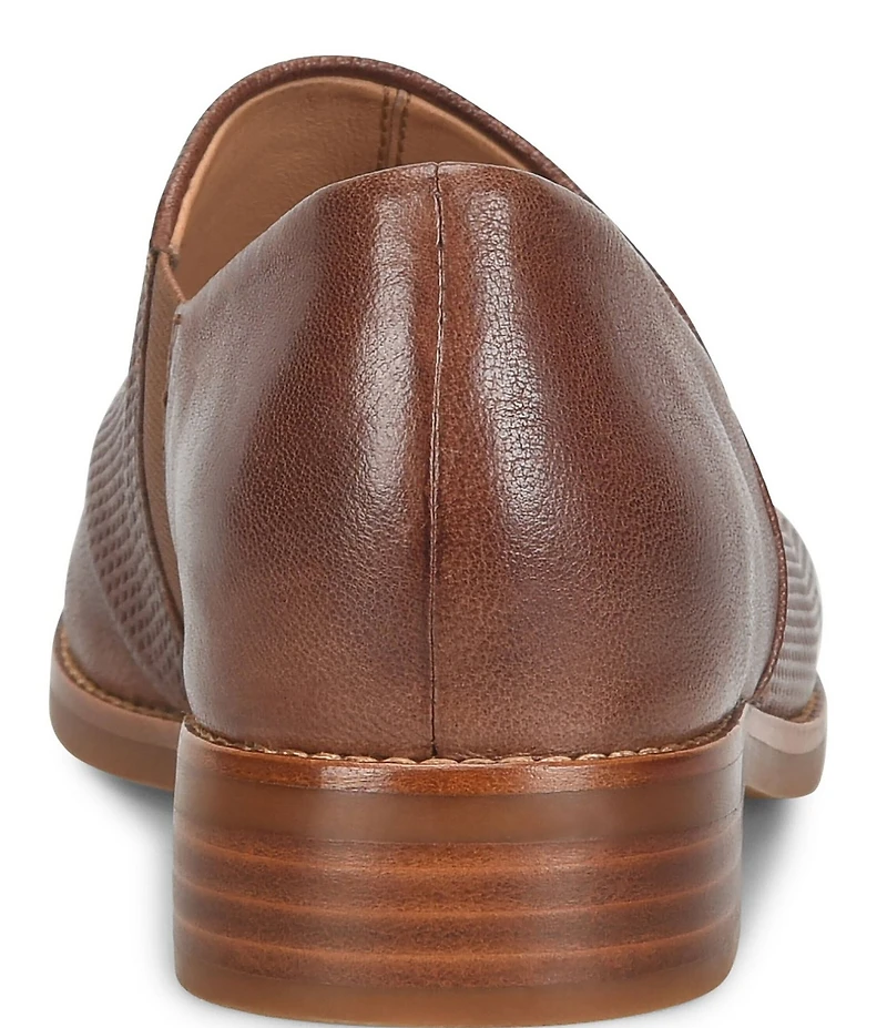 Sofft Naydeen Embossed Leather Block Heel Shooties