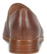 Sofft Naydeen Embossed Leather Block Heel Shooties