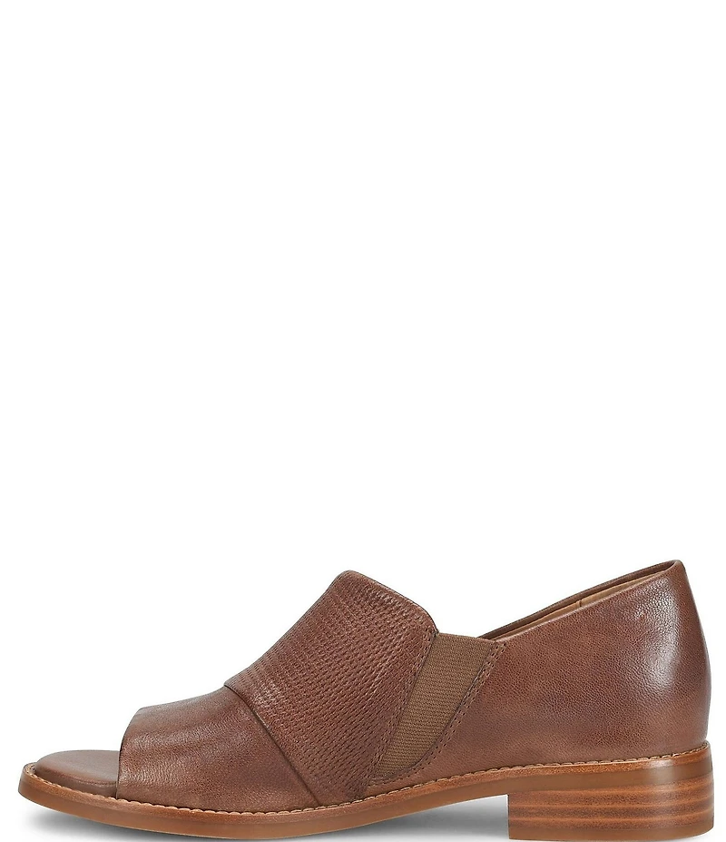 Sofft Naydeen Embossed Leather Block Heel Shooties