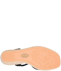 Sofft Neely Platform Espadrille Criss Cross Wedge Sandals