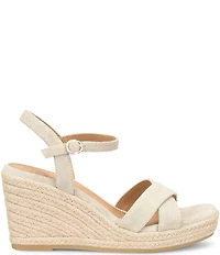 Sofft Neely Platform Espadrille Criss Cross Wedge Sandals