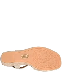 Sofft Neely Platform Espadrille Criss Cross Wedge Sandals