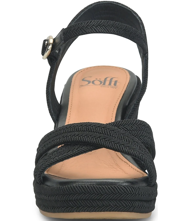Sofft Newbury Platform Espadrille Wedge Sandals