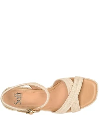 Sofft Newbury Platform Espadrille Wedge Sandals