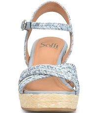 Sofft Newbury Platform Espadrille Wedge Sandals