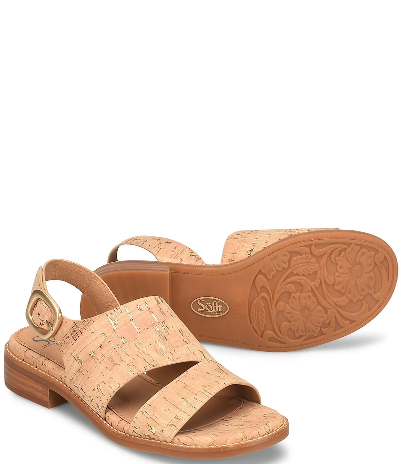 Sofft Nivian Cork Modern Wrap Sandals