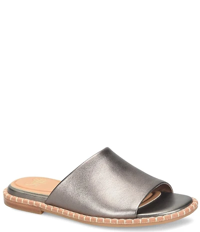 Sofft Noble II Leather Blanket Stitch Slides
