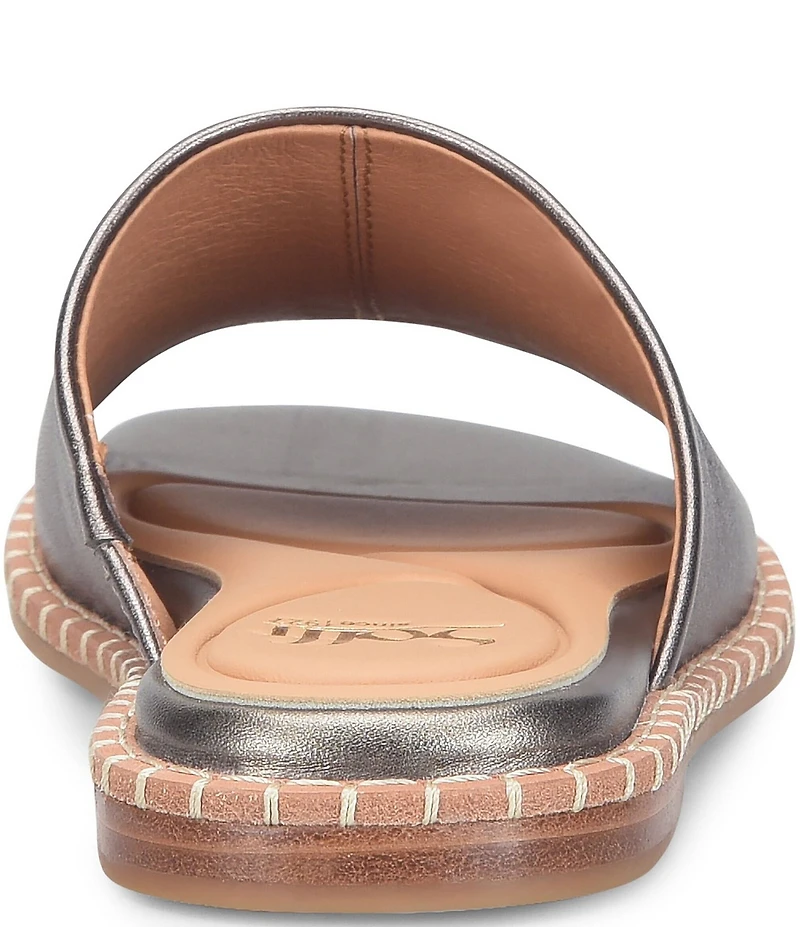 Sofft Noble II Leather Blanket Stitch Slides