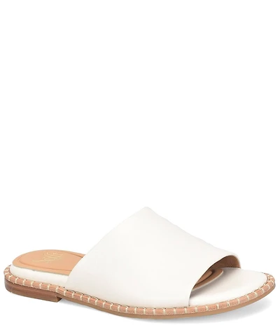 Sofft Noble II Leather Blanket Stitch Slides