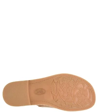 Sofft Noble II Leather Blanket Stitch Slides