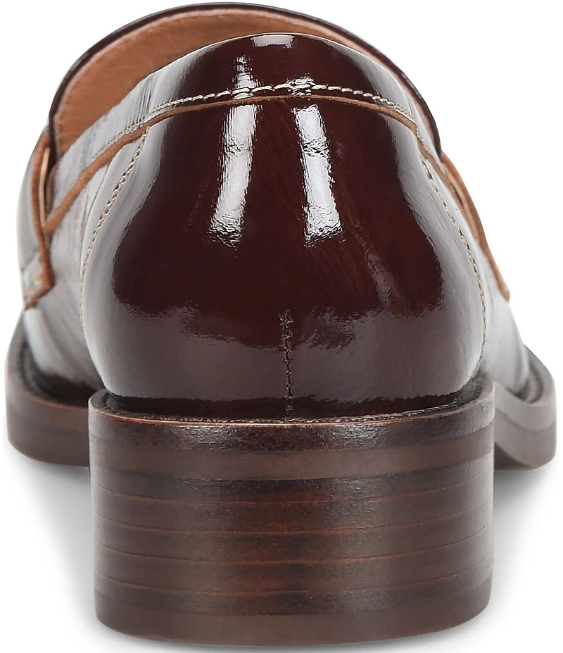 Sofft Nova Crinkle Patent Leather Bit Buckle Loafers