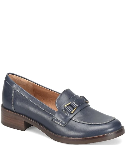 Sofft Nova Leather Bit Buckle Loafers