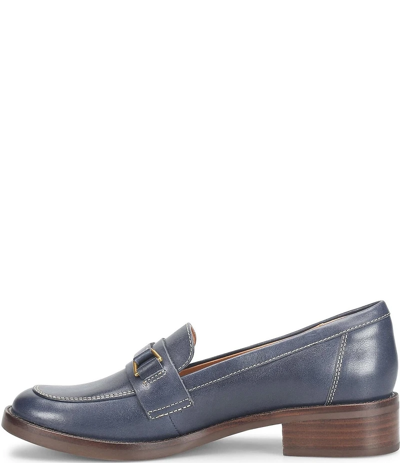 Sofft Nova Leather Bit Buckle Loafers