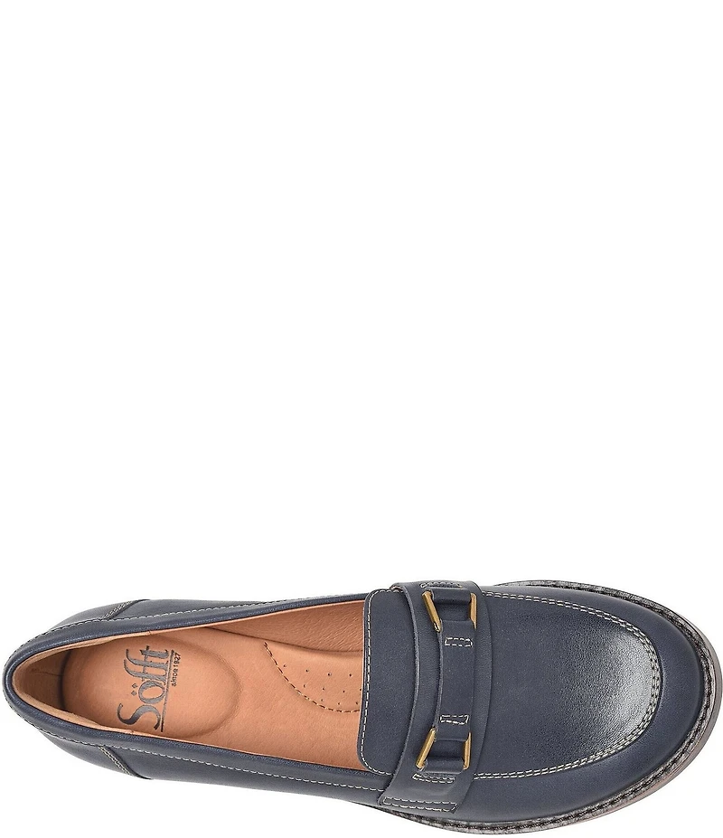 Sofft Nova Leather Bit Buckle Loafers