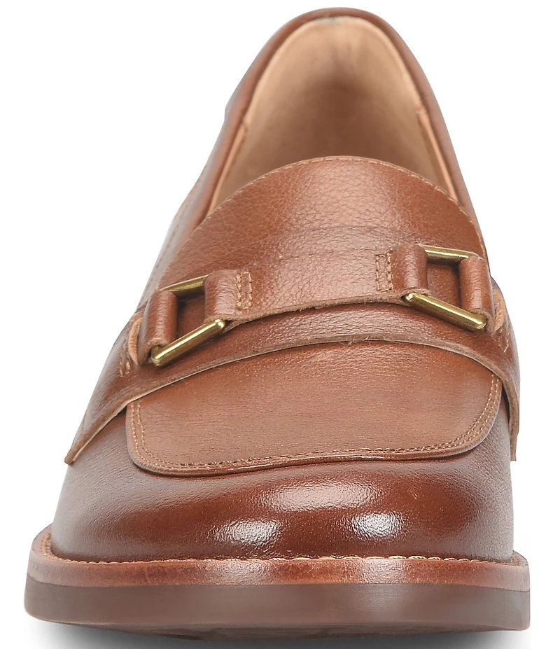 Sofft Nova Leather Bit Buckle Loafers
