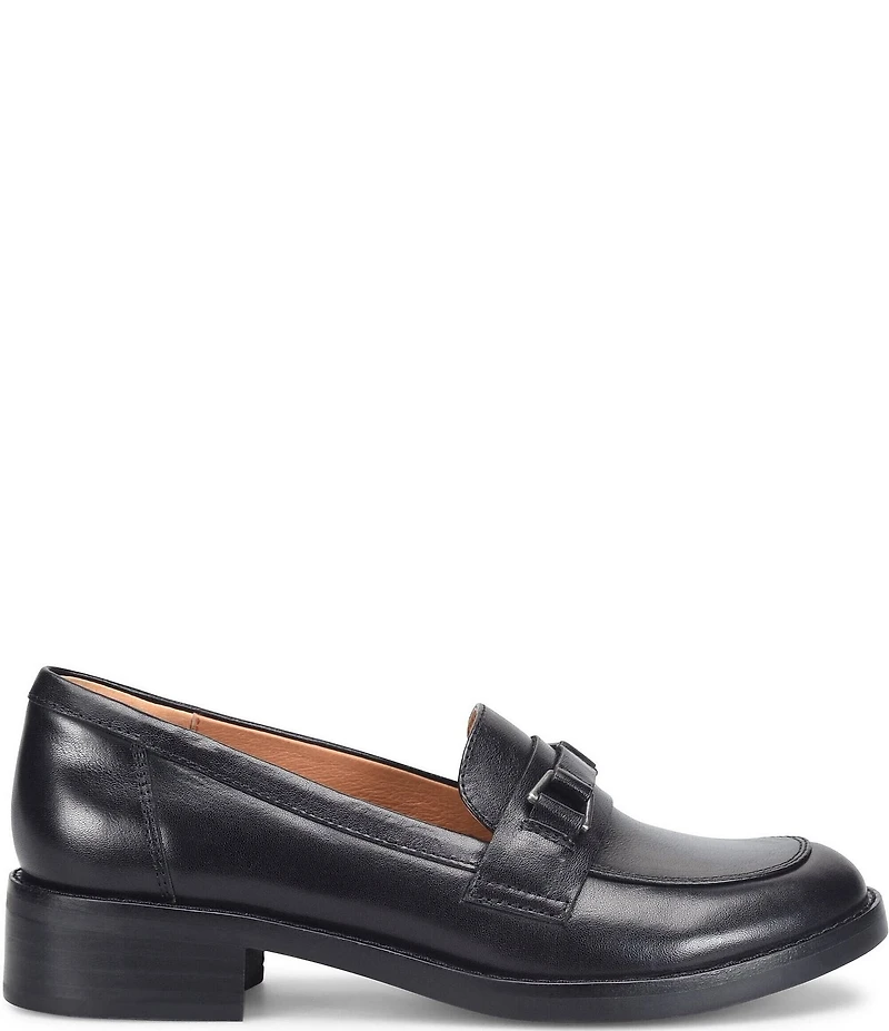 Sofft Nova Leather Bit Buckle Loafers