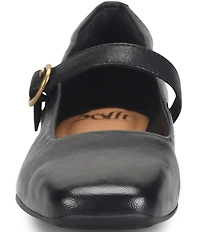 Sofft Palma Leather Hidden Wedge Mary Jane Pumps
